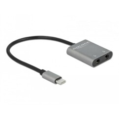 Adaptateur USB-C vers double stéréo Jack 3,5 mm.