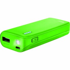 Chargeur mobile Trust Primo PowerBank 4400 mAh vert néon.