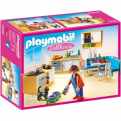 Boîte Playmobil Dollhouse : Cuisine et coin repas n°5336.