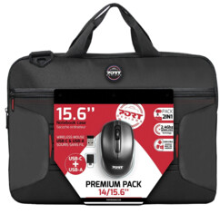 Pack Premium PORT Designs avec 1 sacoche pour ordinateurs potables 14/15,6" et 1 souris sans fil.