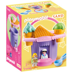 Packaging de la boîte Playmobil Stand de glaces avec sceau 9406.