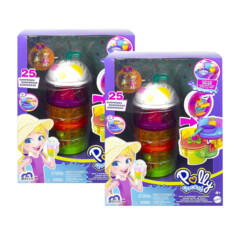 2 coffrets Polly Pocket coffret multifacettes smoothie Polly Pocket