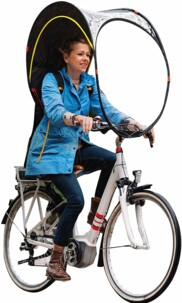 Bulle de protection contre la pluie pour cycliste Bub-up