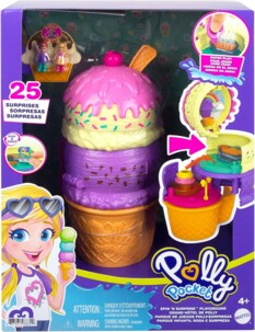 Polly Pocket coffret multifacettes glace, mini figurines Polly et Lisa