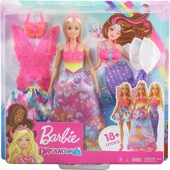 Poupée Barbie Dreamtopia et ses 3 tenues de la marque Barbie