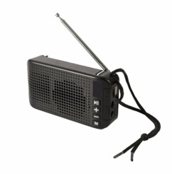 Portable Radio Solaire, PRUNUS J-905 SW/AM/FM Radio Dynamo Survie  Manivelle, Bluetooth Radio à Pile avec 5W intégré/Power Bank/SOS  Alarm/Lampe Poch