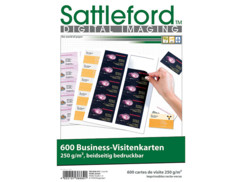 600 cartes de visites professionnelles - 250 G Sattleford