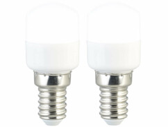 2 ampoules LED E14 / T25 / 150 lm / 2 W blanc lumière du jour