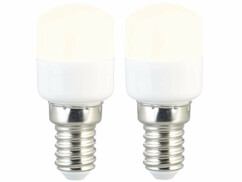 2 ampoules LED E14 / T25 / 150 lm / 2 W blanc chaud