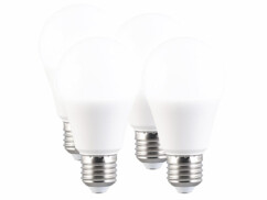 4 ampoules LED E27 avec 3 niveaux de luminosité - 9 W - 830 lm - Blanc du jour 