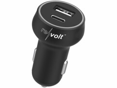 VORCOOL Chargeur Allume-Cigare USB 12-24 V avec Port Voltmètre
