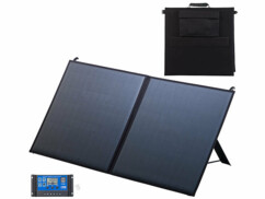 Panneau solaire mobile et pliable de 80 watts avec régulateur de charge jusqu'à 10 A