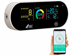 Appareil de mesure de la qualité de l'air connecté AGT. Avec application  gratuite ELESION iOS/Android pour contrôle et actions connectées