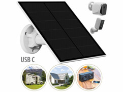 Panneau solaire 5 W pour caméra IP port USB-C