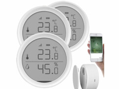 3 Thermomètre et hygromètre connecté Luminea Home Control