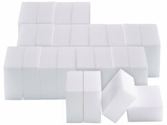 Pack de 24 éponges magiques blanches rectangulaires en 2 densités de la marque PEARL