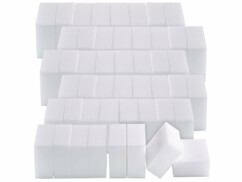 Pack de 48 éponges magiques rectangulaires blanches en 2 densités de la marque PEARL
