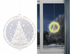 Décoration lumineuse pour fenêtre Sapin de Noël