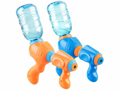 Deux pistolets à eau pour bouteille d'eau de 0,5 litres à 2 litres.