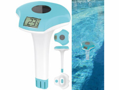 Thermomètre de piscine solaire avec écran