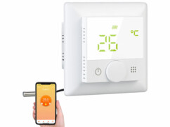 Thermostat connecté pour chauffage au sol avec capteur externe