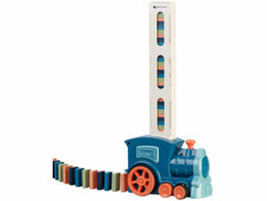 Train domino avec 80 dominos colorés