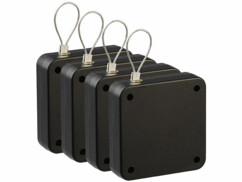 Pack de 4 ferme-portes automatiques avec cordon coulissant coloris noir de la marque AGT
