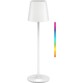 Lampe de table LED sans fil Goobay 38 cm blanc RGBW rechargeable