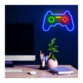Néon LED mural multicolore en forme de manette de jeu 41 cm avec variateur