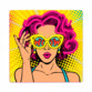 Néon LED mural Pop Art Power Woman 32 cm avec variateur
