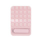 Support à ventouses en silicone avec pied intégré pour smartphone - Rose