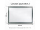 10 cadres magnétiques pliables autocollants A4