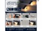 2 lampes LED solaires pour l'extérieur IP44