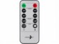 3 bougies LED télécommandées en verre avec intensité variable - coloris gris