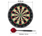 Jeu de fléchettes Ø 45 cm avec cible et 6 fléchettes avec pointes acier