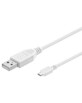 Câble USB-A vers Micro-USB - 60 cm - Blanc (Reconditionné)