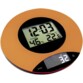 balance de cuisine digitale avec thermometre horloge hygrometre couleur orange INOBCE01
