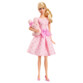 barbie collection it's a girl barbie enceinte avec robe rose et peluche lapin rose