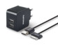 chargeur secteur 2x USB avec cable usb vers apple dock philips DLP2307I