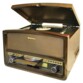 chaine hifi vintage ROADSTAR HIF-1937TUMPK avec platine vinyle 33 45 78 tours lecteur mp3 usb radio fm haut parleurs intégrés