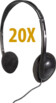 20 casques audio filaires LX-911