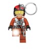 Porte-clés LED Star Wars avec figurine LEGO de Poe Dameron.