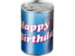 Canette cadeau ''Happy Birthday''