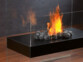 20 pierres décoratives pour cheminée au bioéthanol - Noir