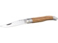 2 couteaux pliants en kit, acier inoxydable avec manche en bois véritable