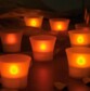 8 bougies chauffe-plat à LED dans photophores