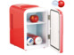 Mini réfrigérateur 2 en 1 avec prise 12 / 230 V - rouge (Reconditionné)