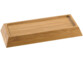 Support en bambou rectangulaire avec pied en caoutchouc antidérapant pour pierre d'affûtage à eau