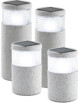 Lanternes solaires 2 maxi & 2 mini ''Grey Stone''