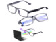 2 lunettes de protection anti-lumière bleue 0 dioptrie avec protection UV400